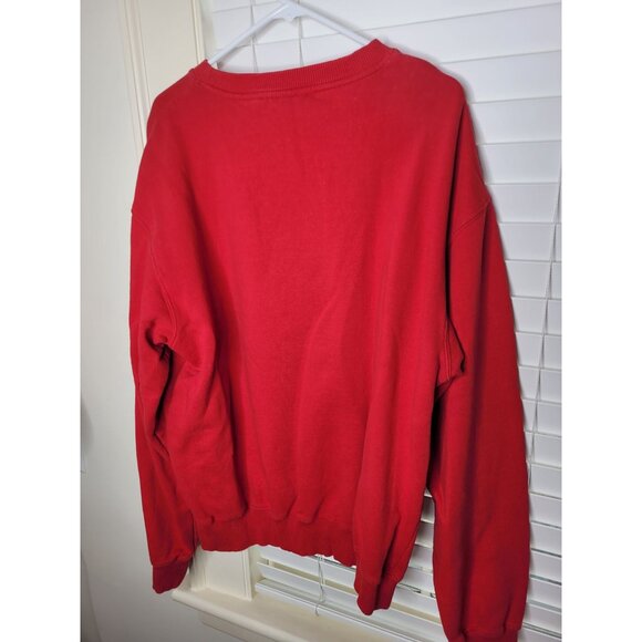 Ohio State Buckeyes Crewneck Sweatshirt Red XL Cotton blnd Embroidered Colosseum - Picture 3 of 7
